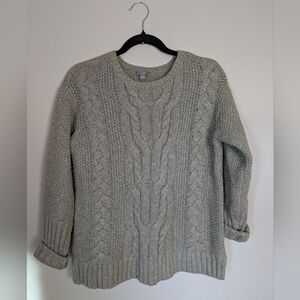 J. Jill Beige Cable Knit Sweater Size XS